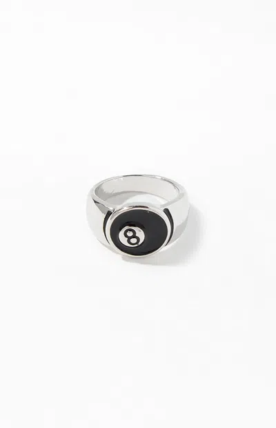 Pacsun Silver 8 Ball Ring In Metallic