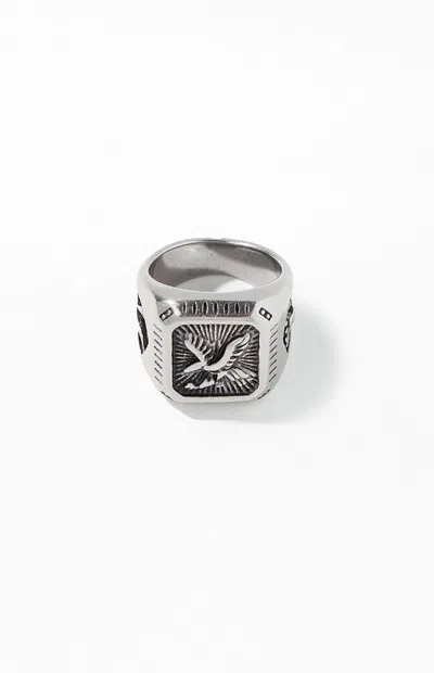 Pacsun Silver Eagle Signet Ring
