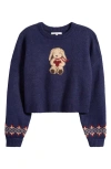 Pacsun Ski Bunny Sweater In Peacoat