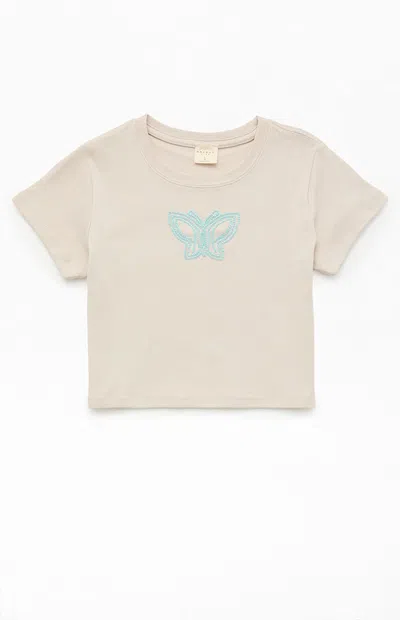 Pacsun Skimmer Butterfly T-shirt In Sand