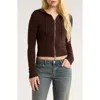 Pacsun Skylar Front Zip Sweater Hoodie In Brown