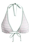 Pacsun Skyrocket Triangle Halter Bikini Top In Neutral