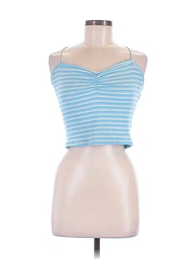 Pre-owned Pacsun Sleeveless Top Blue Strapless Neckline Tops