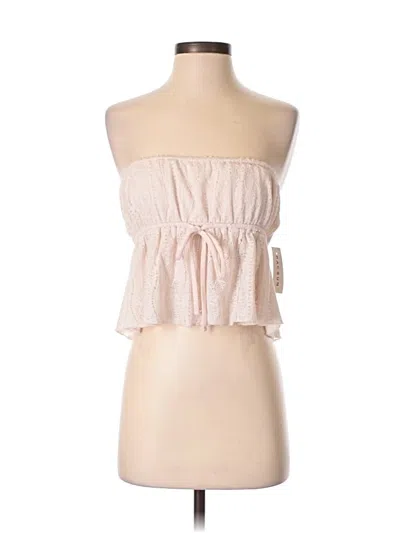 Pre-owned Pacsun Sleeveless Top Pink Strapless Neckline Tops