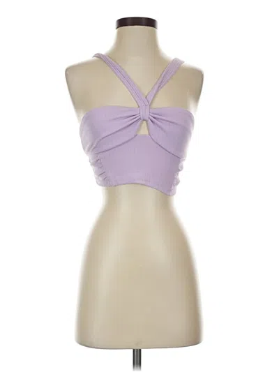 Pre-owned Pacsun Sleeveless Top Purple Halter Neckline Tops
