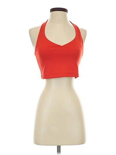 Pre-owned Pacsun Sleeveless Top Red Halter Neckline Tops