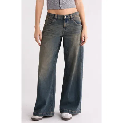 Pacsun Sloane Ultra Baggy Del Mar Wide Leg Jeans In Blue