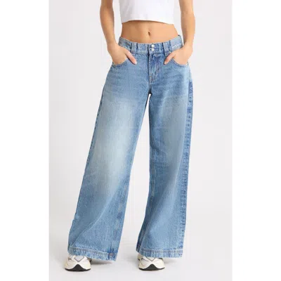 Pacsun Sloane Ultra Baggy High Waist Wide Leg Jeans In Blue