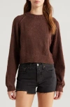 PACSUN PACSUN SNUG RAGLAN SLEEVE CROP SWEATER