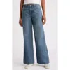 Pacsun Sparkle Low Rise Baggy Wide Leg Jeans In Medium Indigo