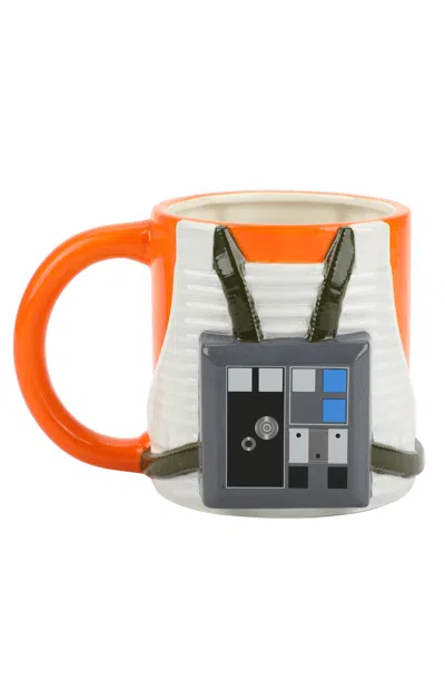 Pacsun Star Wars Rebel Pilot Sculpted Ceramic Mug In Brown In Multi