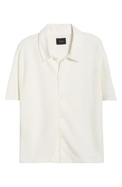 Pacsun Stone Short Sleeve Button-up Shirt In White