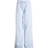 Pacsun Stripe Cotton Blend Drawstring Pants In Navy/white Stripe