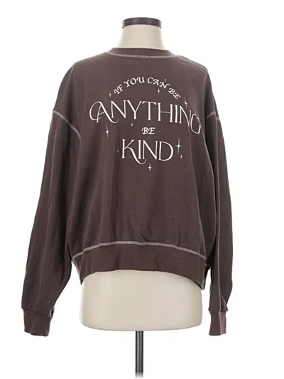 Pre-owned Pacsun Sweatshirt In Brown