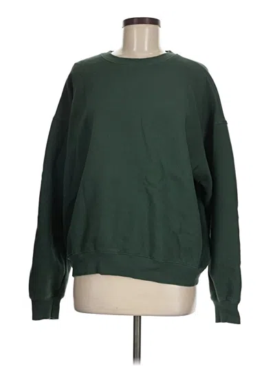 Pre-owned Pacsun Sweatshirt In Green