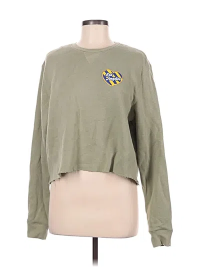 Pre-owned Pacsun Sweatshirt In Green
