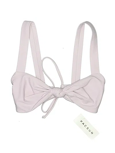Pacsun Swimsuit Top Gray Swimwear In White