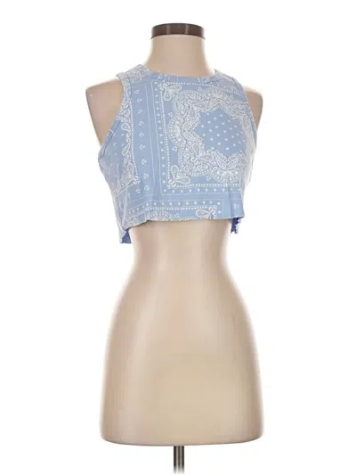 Pacsun Tank Top Blue Halter Neckline Tops