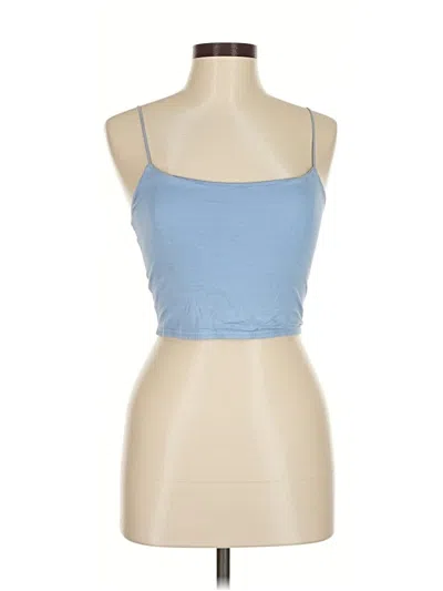 Pre-owned Pacsun Tank Top Blue Strapless Neckline Tops