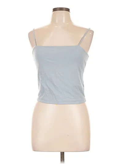 Pre-owned Pacsun Tank Top Blue Strapless Neckline Tops