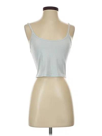 Pre-owned Pacsun Tank Top Blue Strapless Neckline Tops