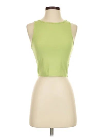 Pre-owned Pacsun Tank Top Green Halter Neckline Tops