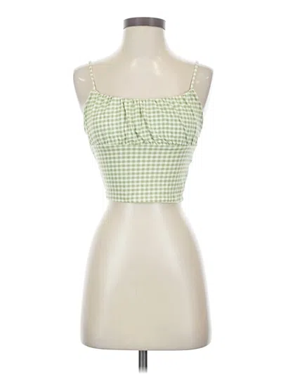 Pre-owned Pacsun Tank Top Green Strapless Neckline Tops