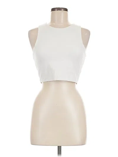 Pre-owned Pacsun Tank Top Ivory Halter Neckline Tops