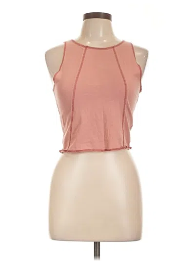 Pre-owned Pacsun Tank Top Pink Halter Neckline Tops