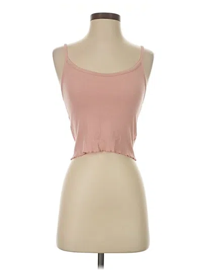 Pre-owned Pacsun Tank Top Pink Strapless Neckline Tops