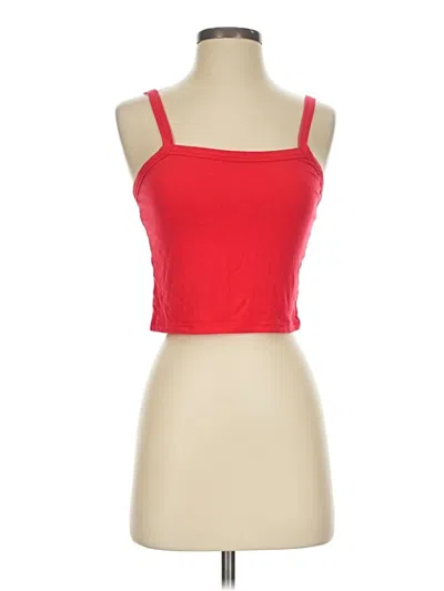 Pre-owned Pacsun Tank Top Red Strapless Neckline Tops
