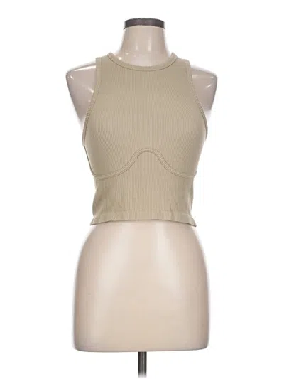 Pre-owned Pacsun Tank Top Tan Halter Neckline Tops