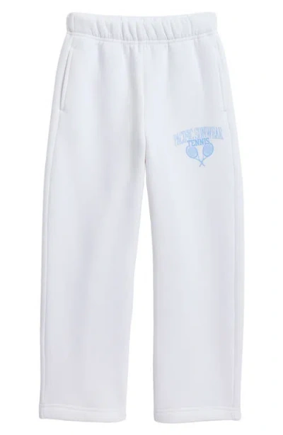 Pacsun Kids'  Tennis Baggy Sweatpants In White