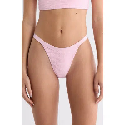 Pacsun Thea Scrunch Bikini Bottoms In Pink