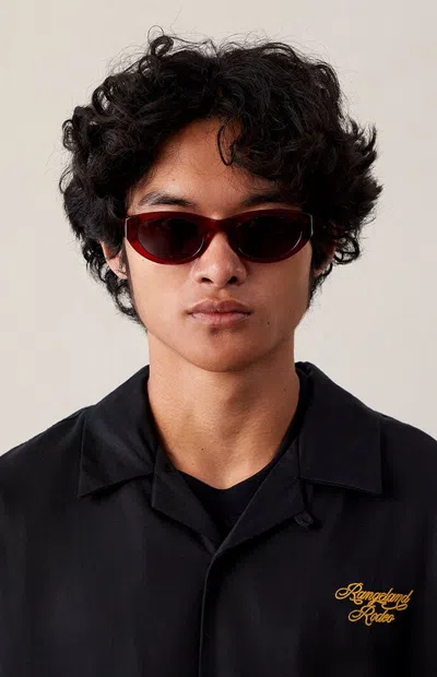 Pacsun Topanga Round Sunglasses In Red