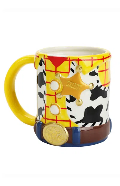 Pacsun Toy Story Woody Outfit Sculpted Ceramic Mug In Yellow
