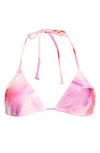 Pacsun Triangle Bikini Top In Pink