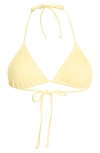 Pacsun Triangle Bikini Top In Yellow
