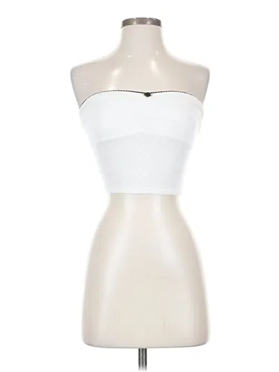 Pre-owned Pacsun Tube Top White Strapless Neckline Tops