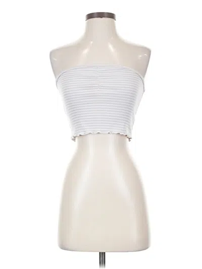 Pre-owned Pacsun Tube Top White Strapless Neckline Tops