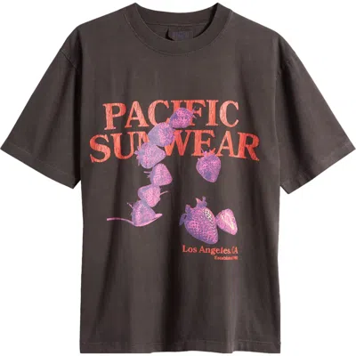Pacsun Tumble Graphic T-shirt In Washed Black