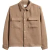 Pacsun Boucle Overshirt In Brown