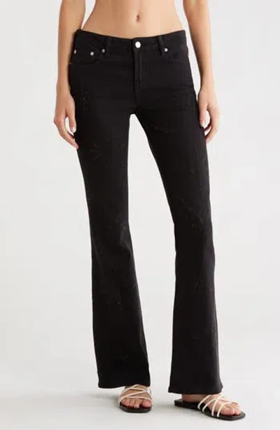 Pacsun Vanya Glitter Star Detail Bootcut Jeans In Animal Print