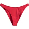 Pacsun Venice High-leg Bikini Bottoms In Red