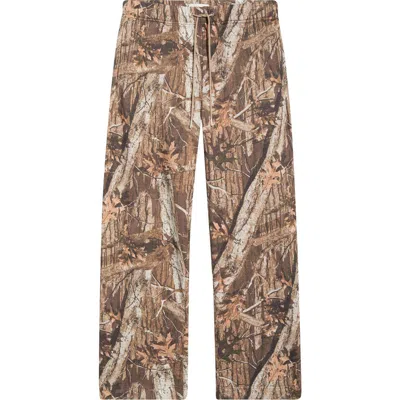 Pacsun Washed Camo Extreme Baggy Fit Fleece Sweatpants In Multi