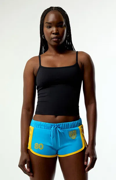 Pacsun Women's 80 Star Soccer Shorts In Blue