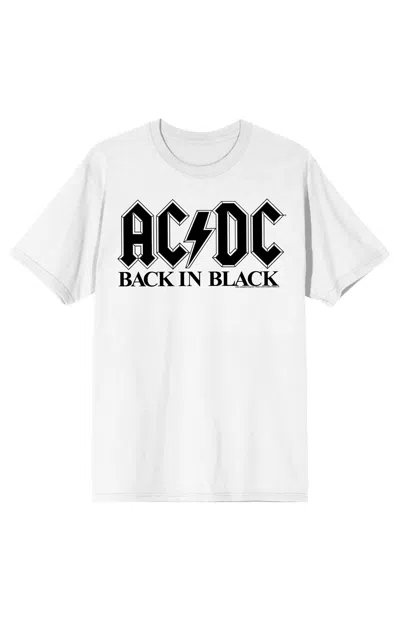 Pacsun Women's Acdc Back In Black T-shirt In White