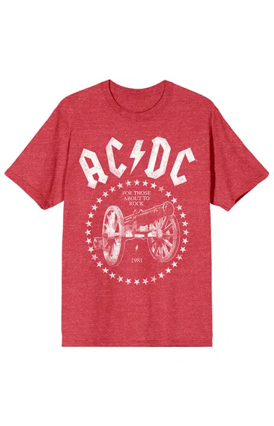 Pacsun Women's Acdc T-shirt In Red