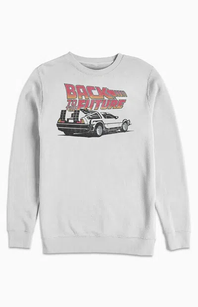Pacsun Women's Back To The Future Sweatshirt In White In Gray