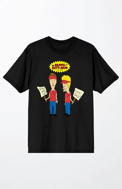 Pacsun Women's Beavis And Butthead T-shirt In Black